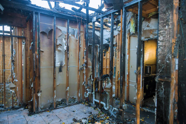 Professional Emergency Fire Cleanup technician working in Vincent, CA